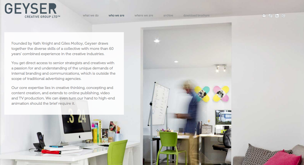 Geyser Creative office with Band Aids